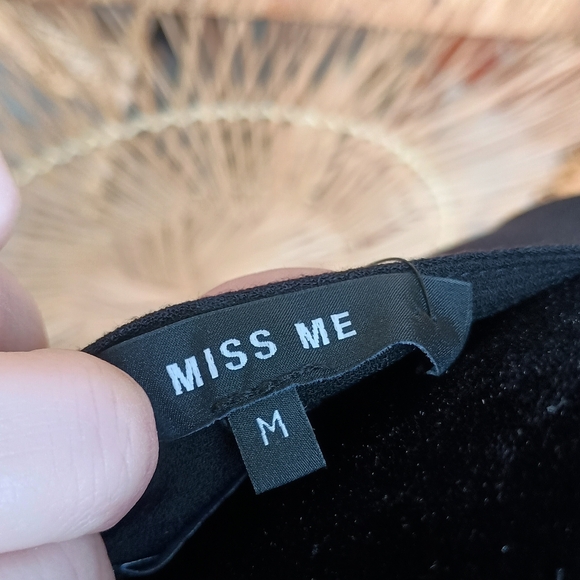 NWT Miss Me Elegant Black Button-Down Dress_Med - Picture 5 of 7